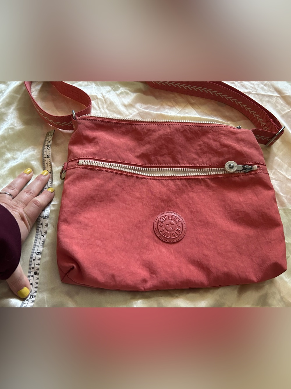 Coral Kipling Crossbody Bag - Picture 8 of 10